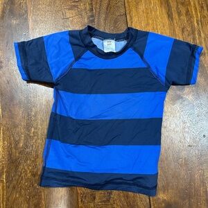 Tea Collection Blue Striped Kids Swim Shirt